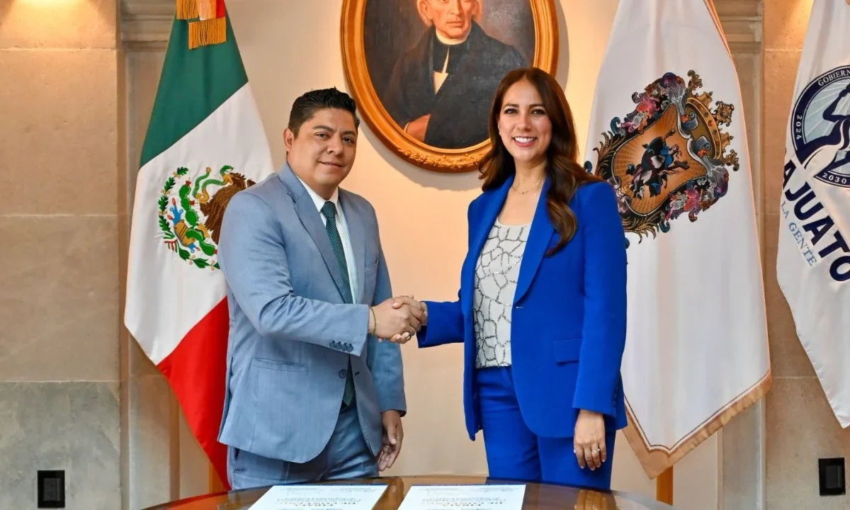 Ricardo Gallardo, gobernador de San Luis Potosí, y Libia García, mandataria de Guanajuato, cierran filas por seguridad del bajío.