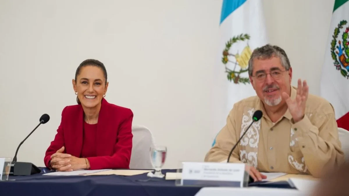 Claudia Sheinbaum y Bernardo Arévalo