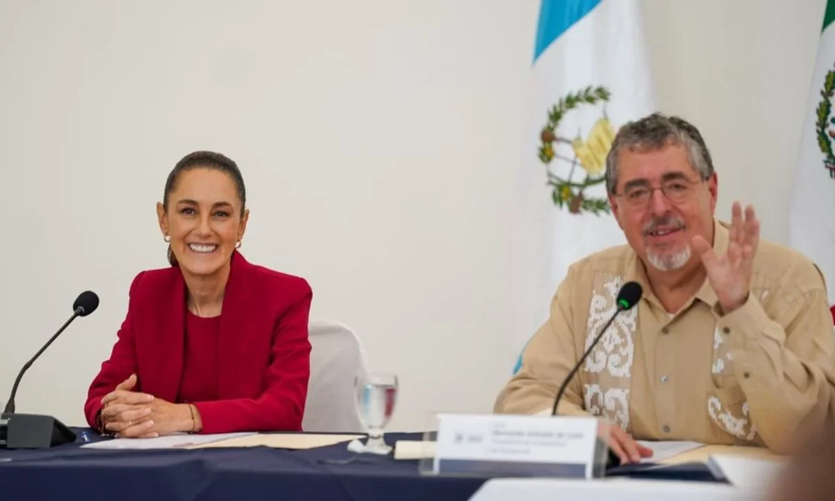 Claudia Sheinbaum y Bernardo Arévalo