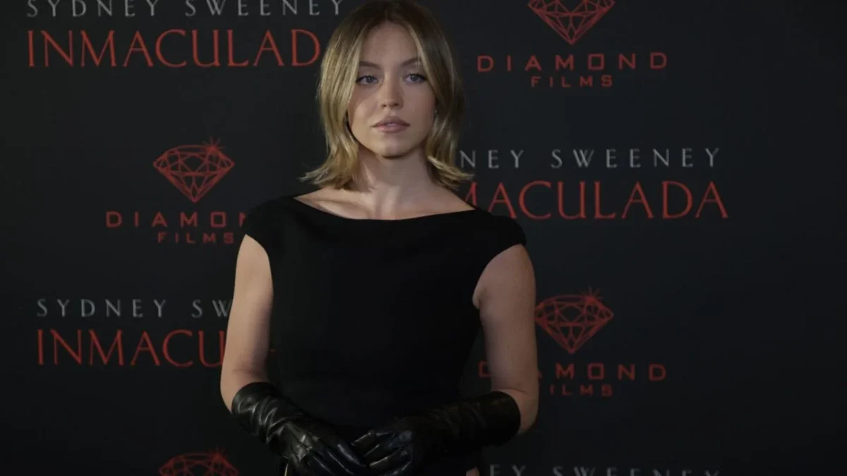 Sydney Sweeney durante su vista a México para promocionar 'Inmaculada'.