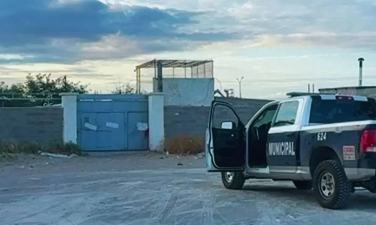 Los peritos utilizaron equipo especializado para revisar el suelo del negocio.