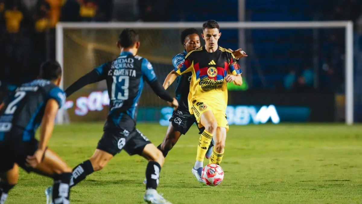 Las Águilas del América vencieron apenas con un gol a los Gallos Bancos de Querétaro por lo que ocupan el lugar tres en la tabla del Apertura.