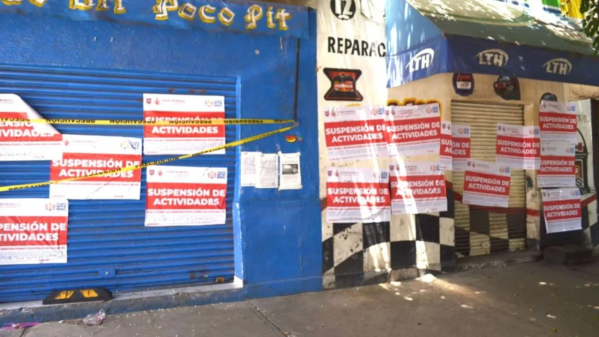 Autoridades capitalinas suspendieron negocios vinculados a asesinato de 3 hombres en la alcaldía Cuauhtémoc.