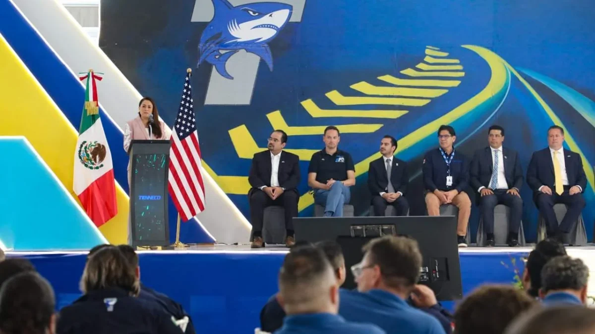 Tere Jiménez encabeza la inauguración de nueva línea de producción en Tenneco Aguascalientes con inversión de 426.8 millones de pesos.