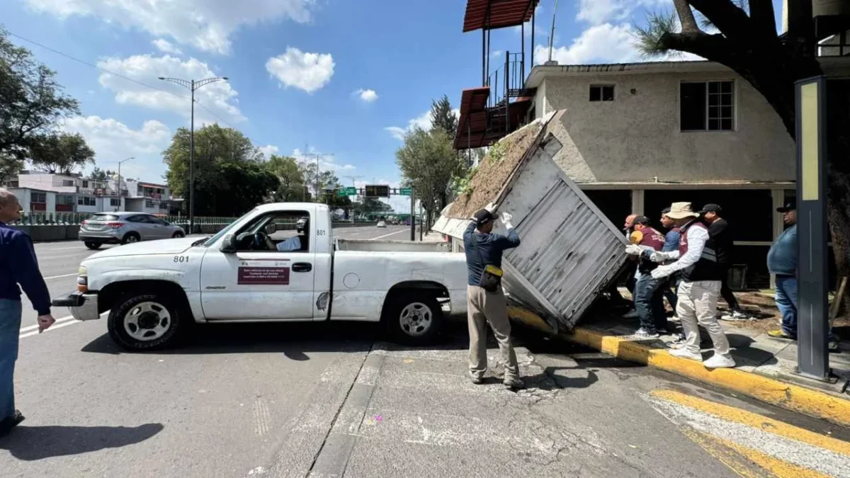 La alcaldía Tlalpan implementa acciones de limpieza y reordenamiento en puntos clave de la demarcación.