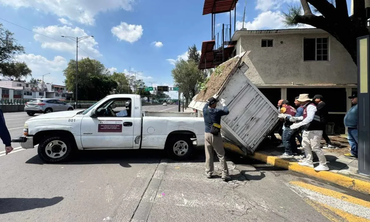 La alcaldía Tlalpan implementa acciones de limpieza y reordenamiento en puntos clave de la demarcación.