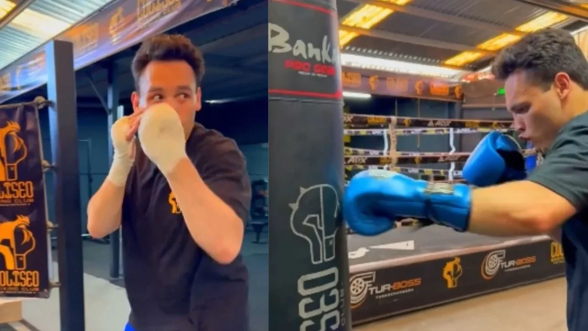 Un video en las redes del gimnasio Coliseo Boxing Club evidenció que Julio César Chávez Jr. regresó a practicar box tras su liberación.