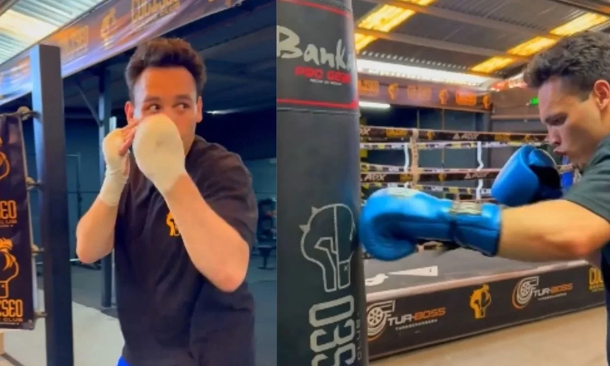 Un video en las redes del gimnasio Coliseo Boxing Club evidenció que Julio César Chávez Jr. regresó a practicar box tras su liberación.