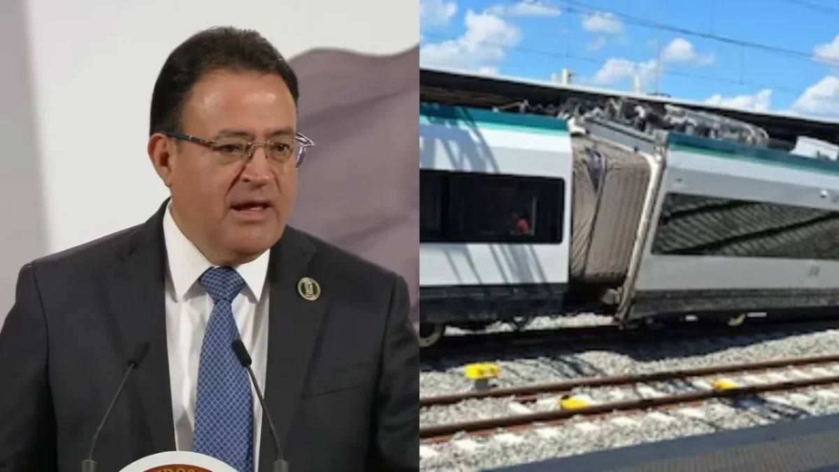 Autoridades del Tren Maya informaron que el choque en Izamal fue causado por una anomalía en las vías.