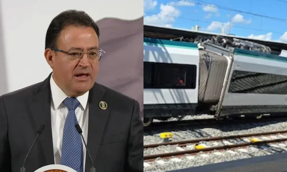 Autoridades del Tren Maya informaron que el choque en Izamal fue causado por una anomalía en las vías.