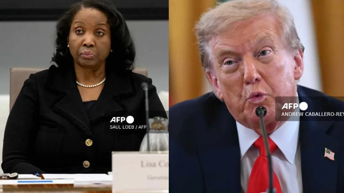 El presidente de EU, Donald Trump, pide renuncia de Lisa Cook, gobernadora de la Fed.