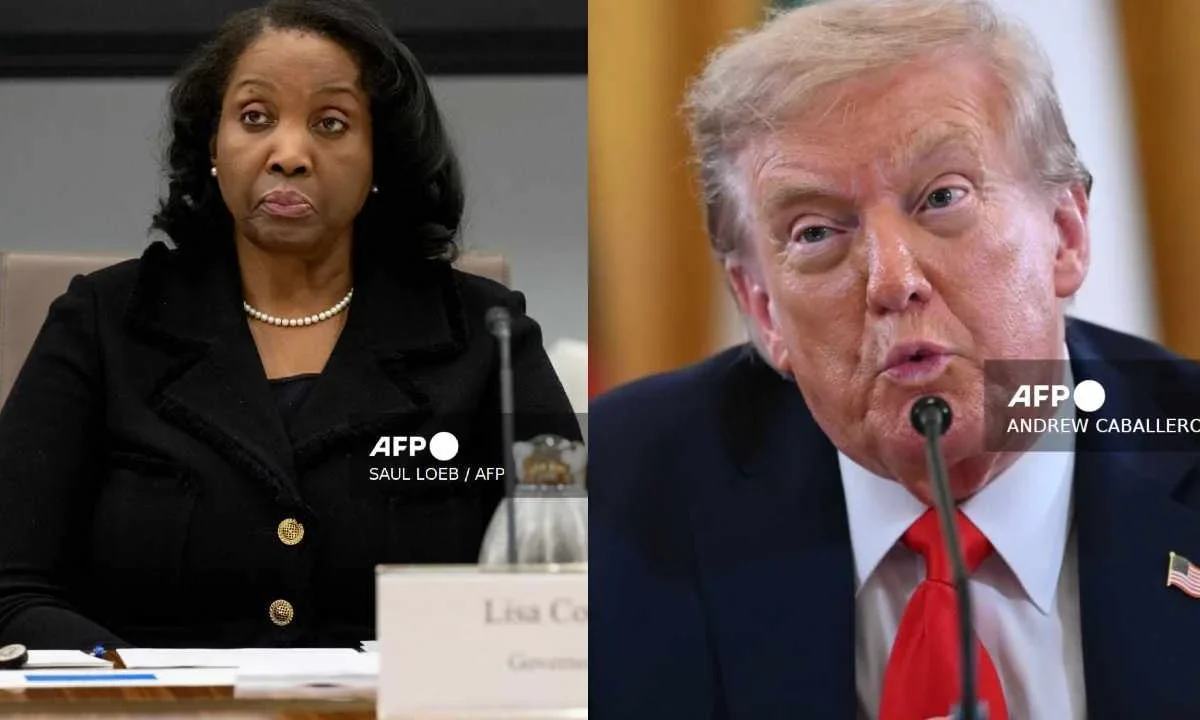 El presidente de EU, Donald Trump, pide renuncia de Lisa Cook, gobernadora de la Fed.