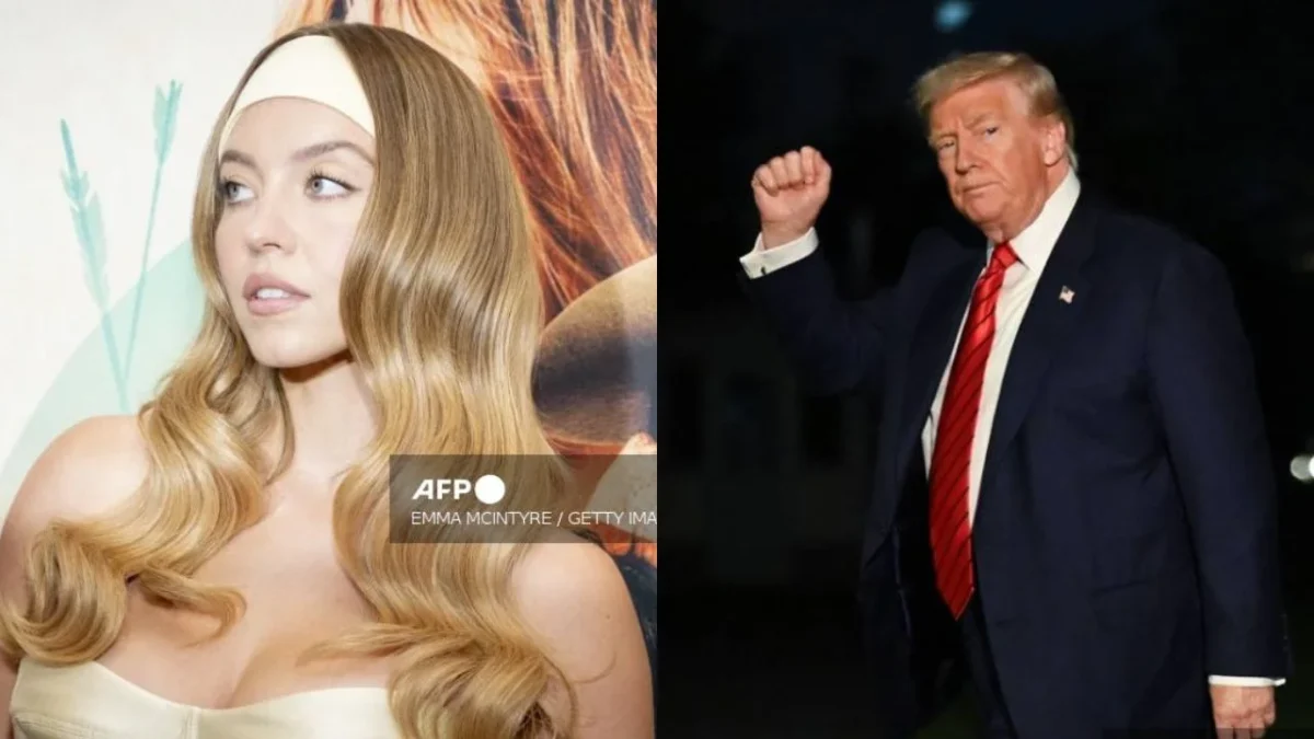 El presidente Donald Trump elogió a Sydney Sweeney por la campaña publicitaria de American Eagle.
