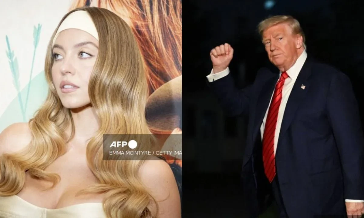 El presidente Donald Trump elogió a Sydney Sweeney por la campaña publicitaria de American Eagle.