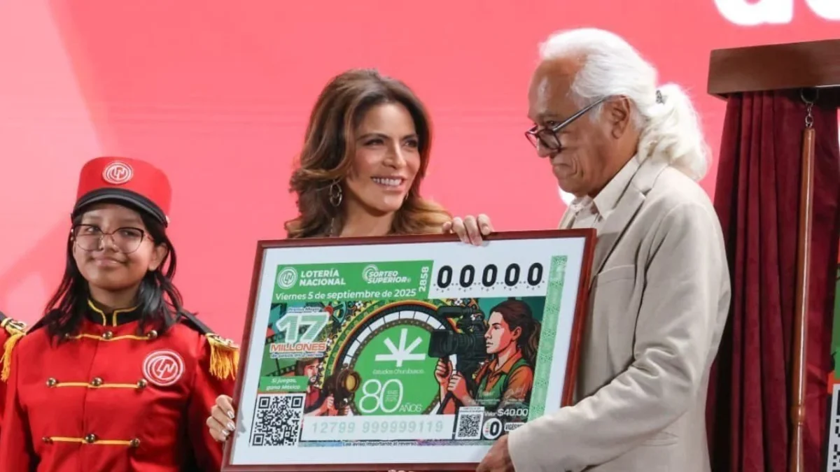Con billete de Lotería, conmemoran 80 aniversario de Estudios Churubusco Azteca