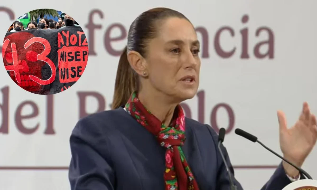 Claudia Sheinbaum confirmó que pidió a EE.UU. la extradición de dos personas vinculadas al caso Ayotzinapa.