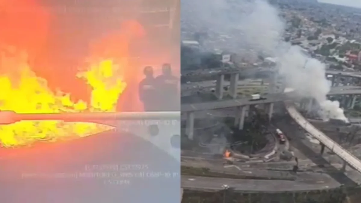Explota pipa de gas en Calzada Ignacio Zaragoza en CDMX