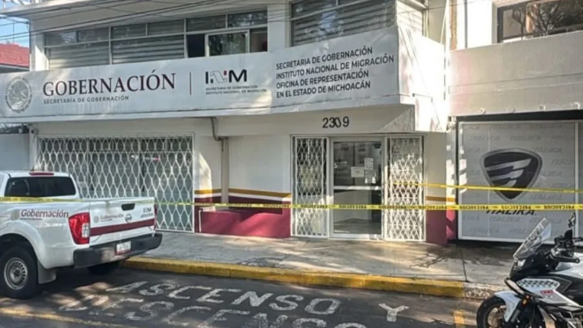 Abandonan granada en oficinas del Instituto Nacional de Migración de Michoacán