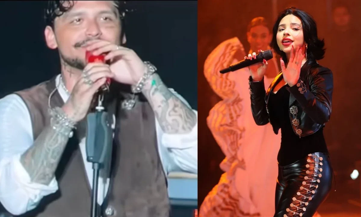 Durante un concierto gratuito en la UANL los asistentes abuchearon a Ángela Aguilar,, obligando a Nodal a pedir que se detuvieran.