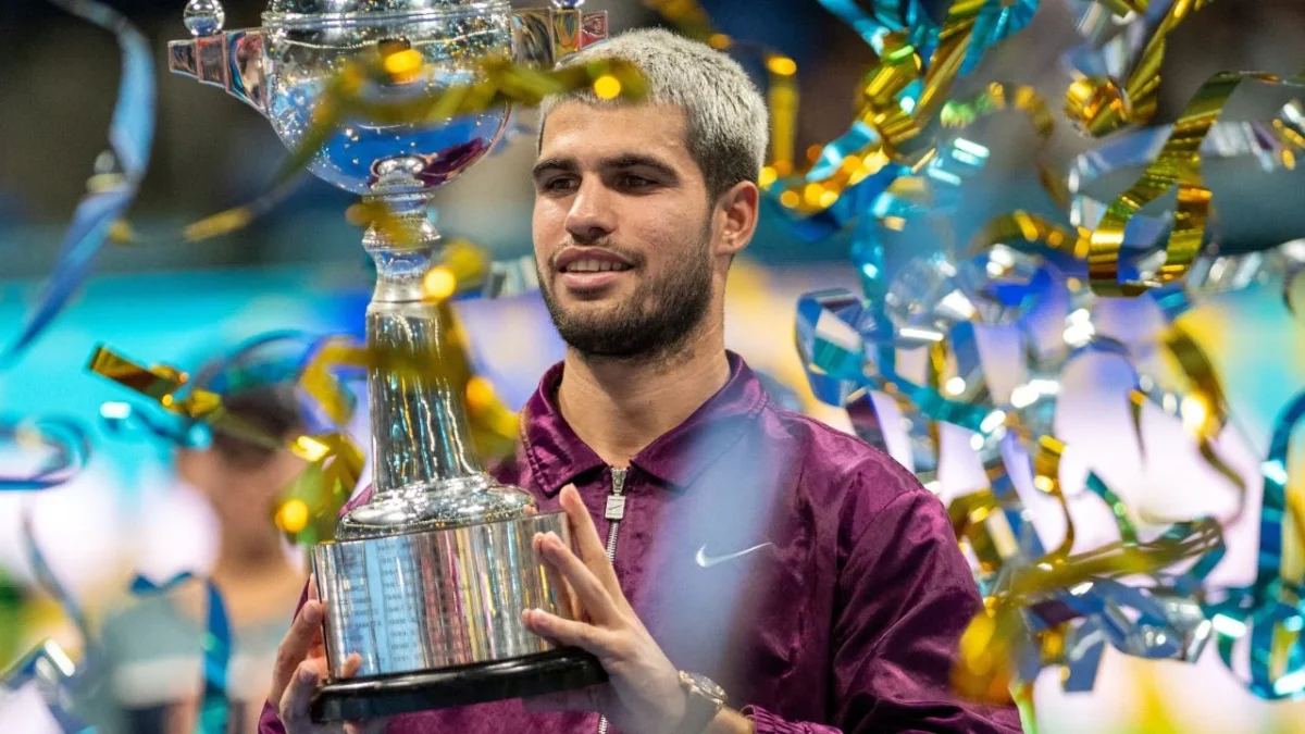 Carlos Alcaraz en el ATP 500 de Tokio