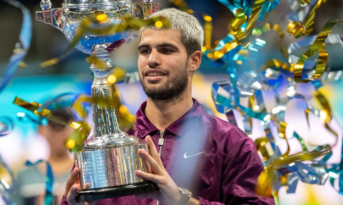 Carlos Alcaraz en el ATP 500 de Tokio