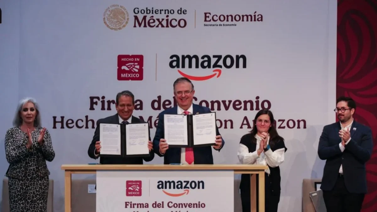 Amazon y Economía firman el acuerdo ‘Hecho en México’