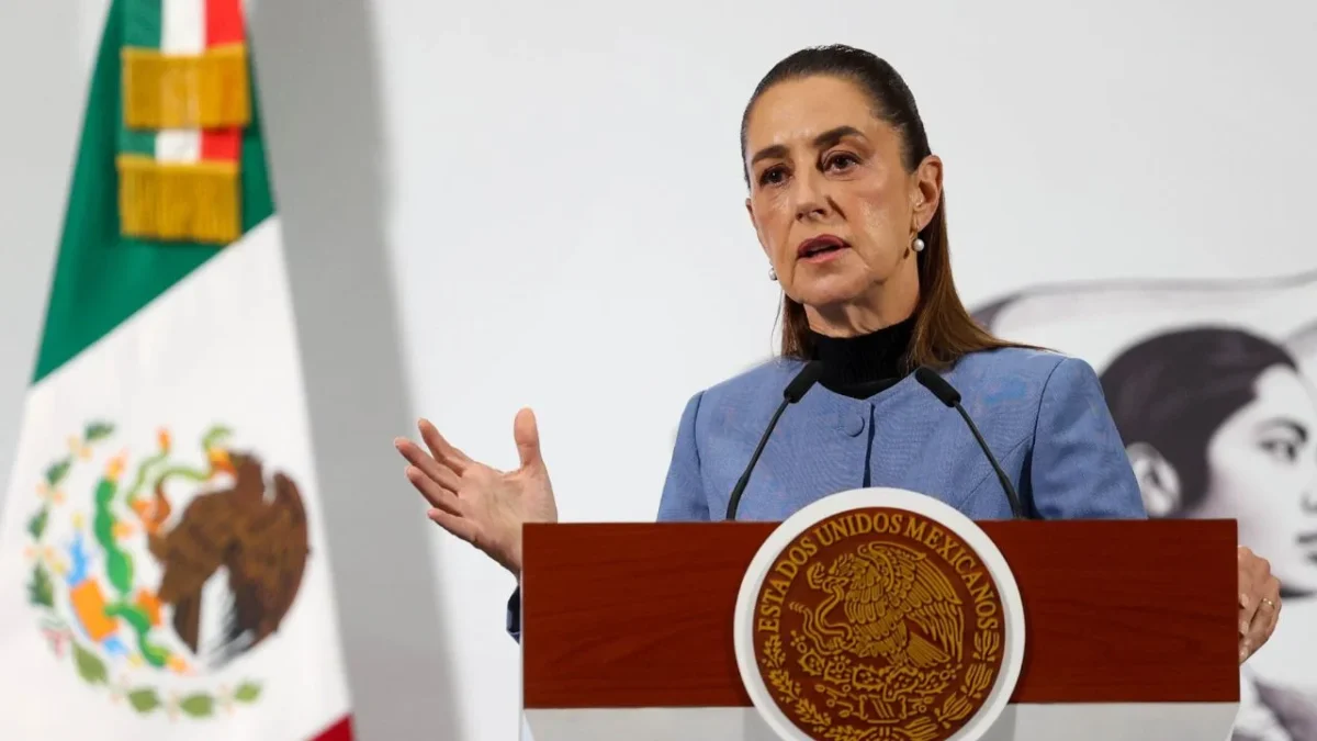Claudia Sheibaum Pardo durante la Conferencia del Pueblo el 22 de septiembre de 2025