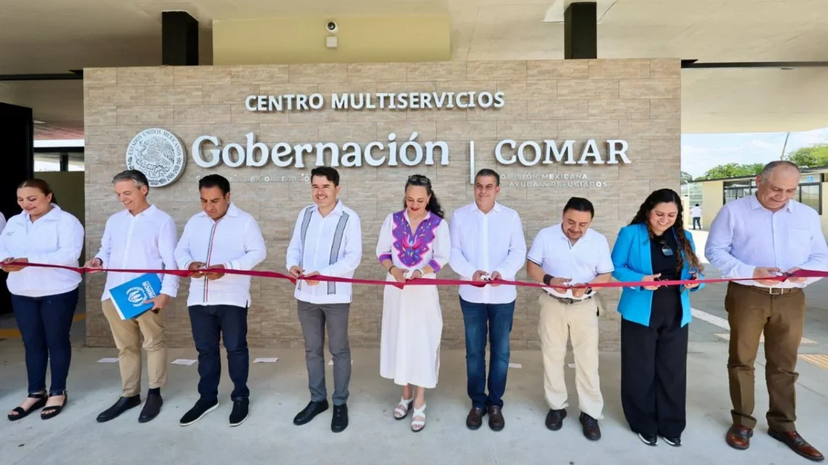 La Comisión Mexicana de Ayuda a Refugiados (Comar) inauguró el nuevo Centro Multiservicios (CMS-T) en Tapachula, Chiapas.