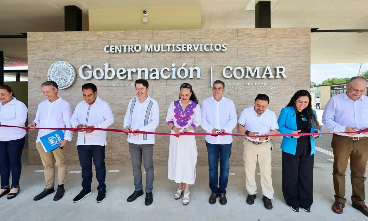 La Comisión Mexicana de Ayuda a Refugiados (Comar) inauguró el nuevo Centro Multiservicios (CMS-T) en Tapachula, Chiapas.
