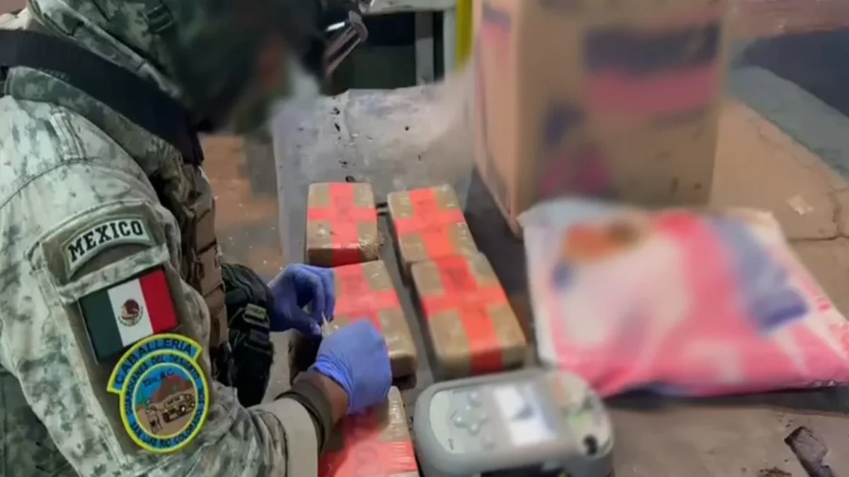 Aseguran cargamento de meta y fentanilo oculto en detergente