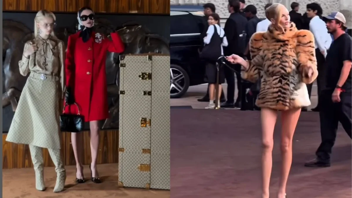 El primer trabajo de Denma con Gucci en la Semana de la Moda de Milán incluyó una colección de looks dentro de la película 'The Tiger'.