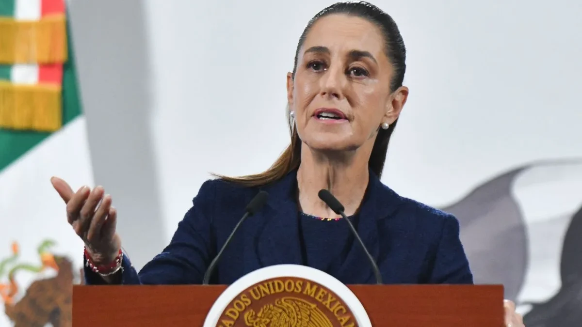 Claudia Sheinbaum durante la Conferencia del Pueblo del 24 de septiembre de 2025