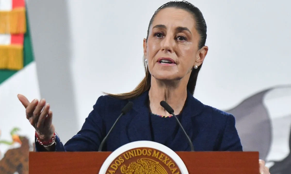 Claudia Sheinbaum durante la Conferencia del Pueblo del 24 de septiembre de 2025