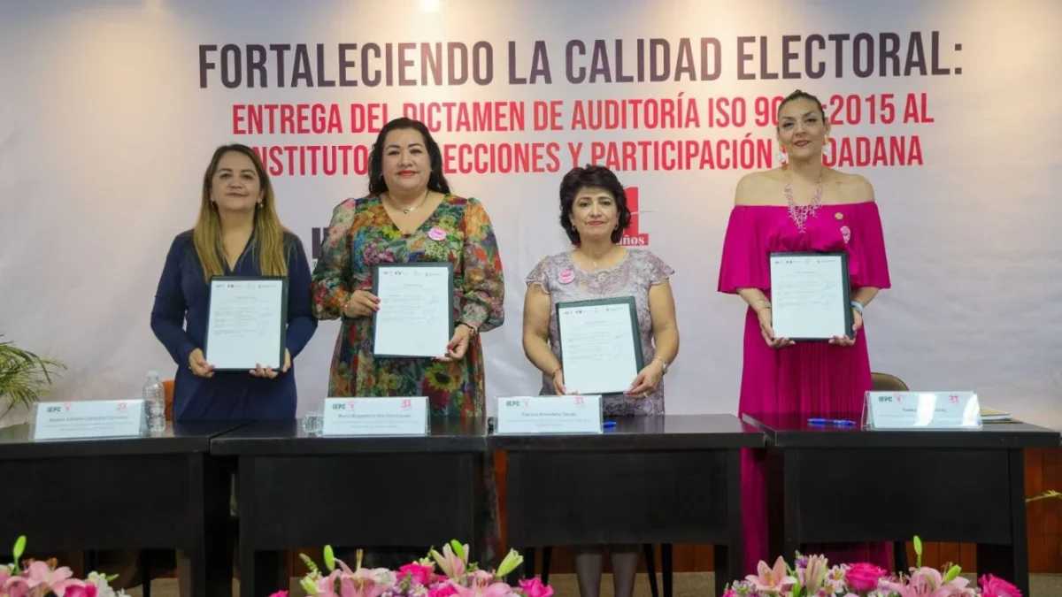 Patricia Avendaño Durán, consejera presidenta del IECM, destacó las certificaciones internacionales de los órganos locales.