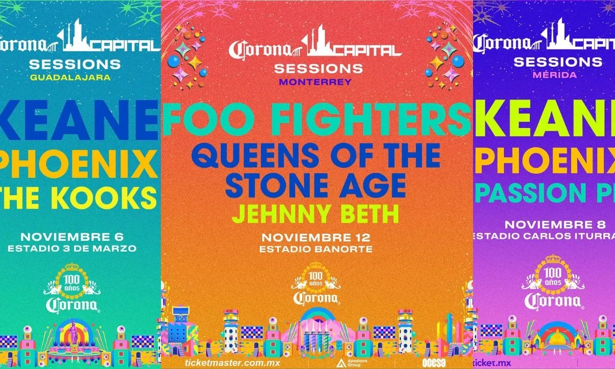 Por los 15 años del festival y 10 de la cervecera, llegan las Corona Capital Sessions 2025 a Guadalajara, Mérida y Monterrey.