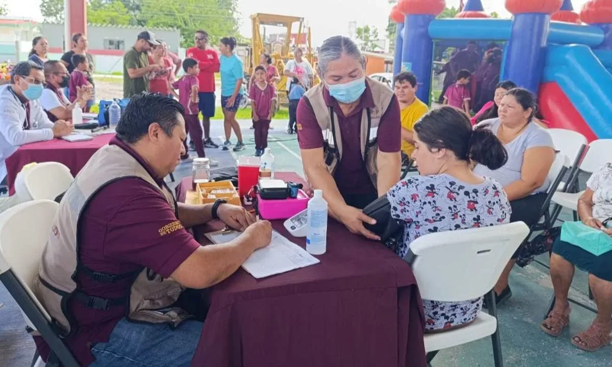 Con una intensa jornada de salud, llegó a la comunidad de Ulumal, Champotón, la estrategia Salud en tu Barrio.