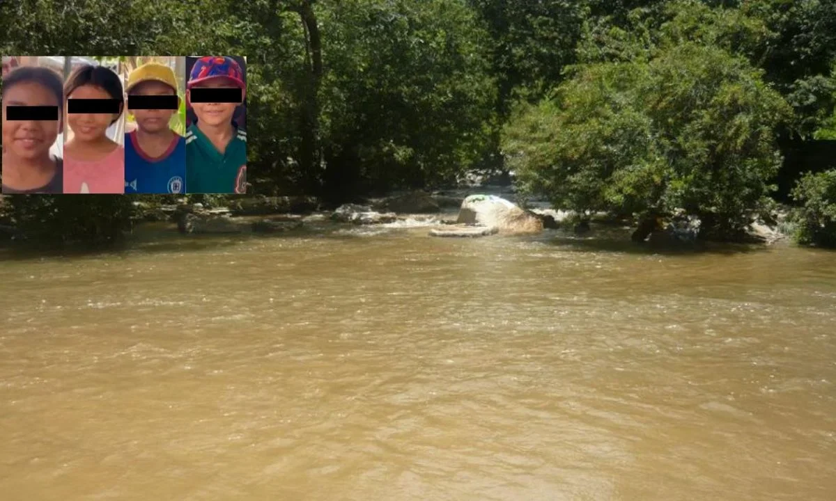 Antes de la desaparición de los cuatro menores en El Treinta de Acapulco, se les vio juntos en el rio de dicho poblado, indicaba la ficha.