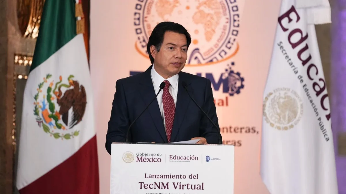 Mario Delgado, titular de la SEP, dio la bienvenida a la primera generación del Tecnológico Nacional de México (TecNM) Virtual.