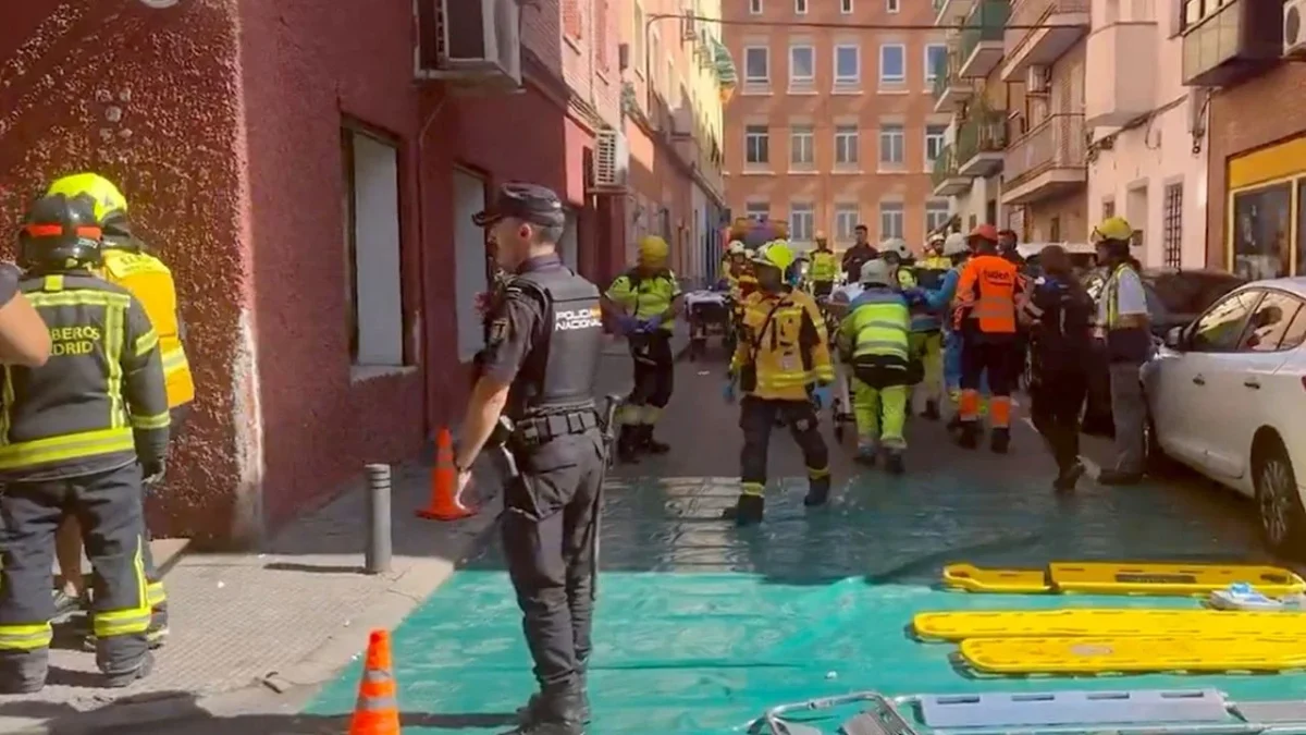Explosión de bar en Madrid