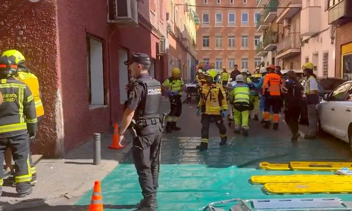 Explosión de bar en Madrid