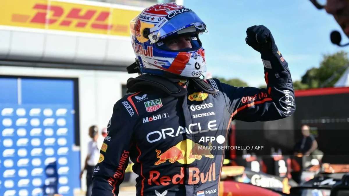 Max Verstappen, de Red Bull, sorprende a los McLaren y logra la 'pole' del GP de Italia.