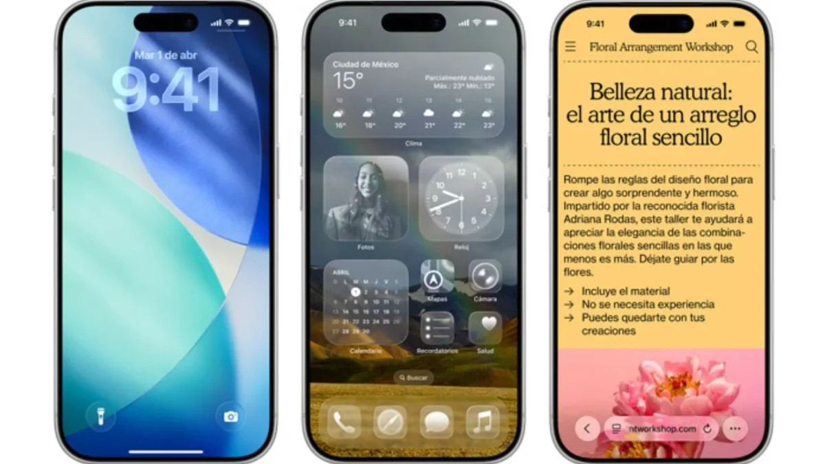 Novedades que trae iOS 26, el sistema operativo de Apple.