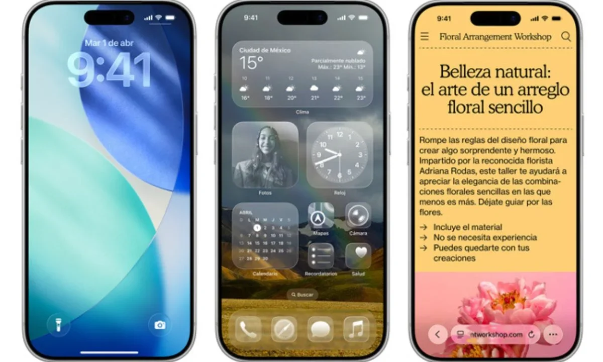 Novedades que trae iOS 26, el sistema operativo de Apple.