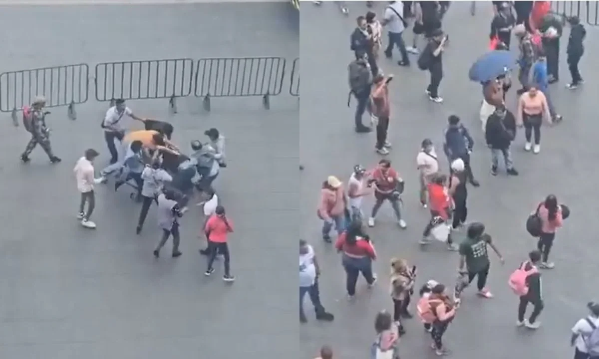 Trabajadores del gobierno capitalino impidieron la instalación de puestos en el Zócalo, generando tensión con comerciantes antes del Grito.