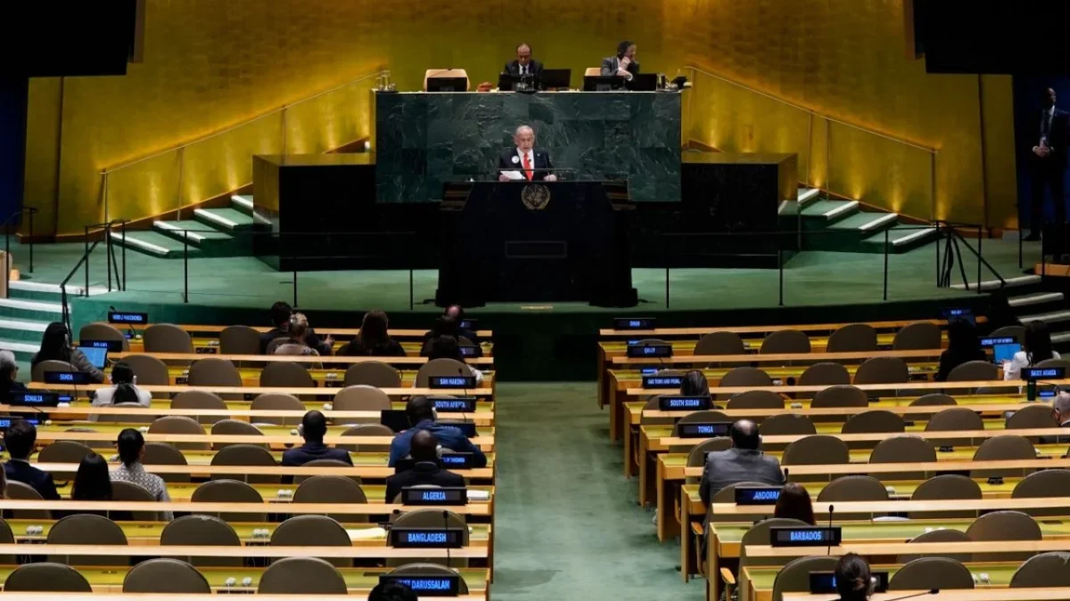 Benjamin Netanyahu en la Asamblea General de la ONU
