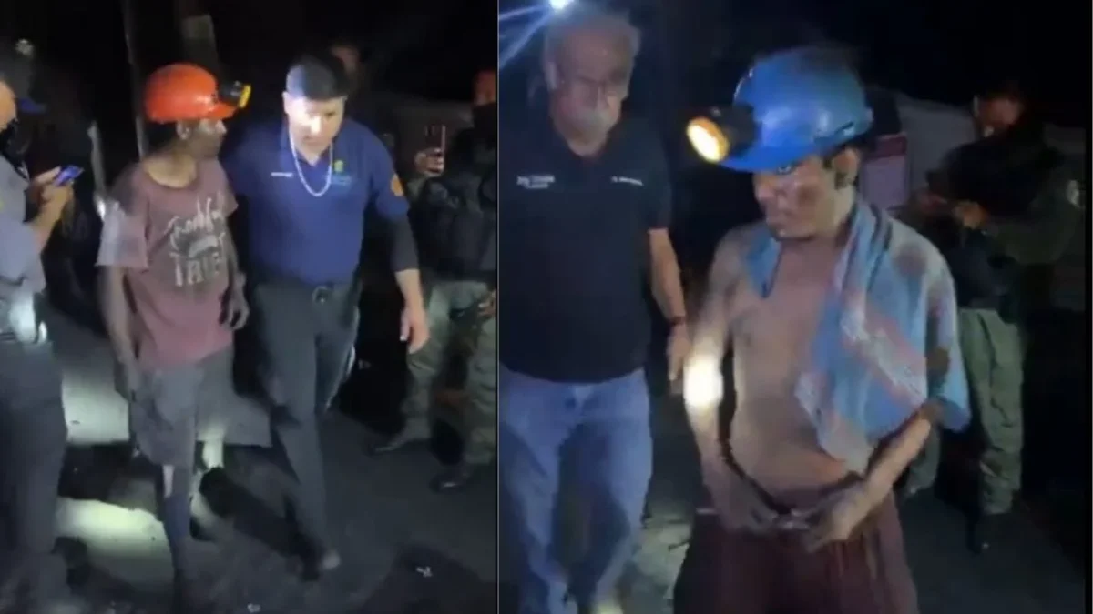 La Secretaría de Gobierno de Coahuila indicó que el rescate de los mineros se realizó la noche del lunes, tras una falla mecánica.