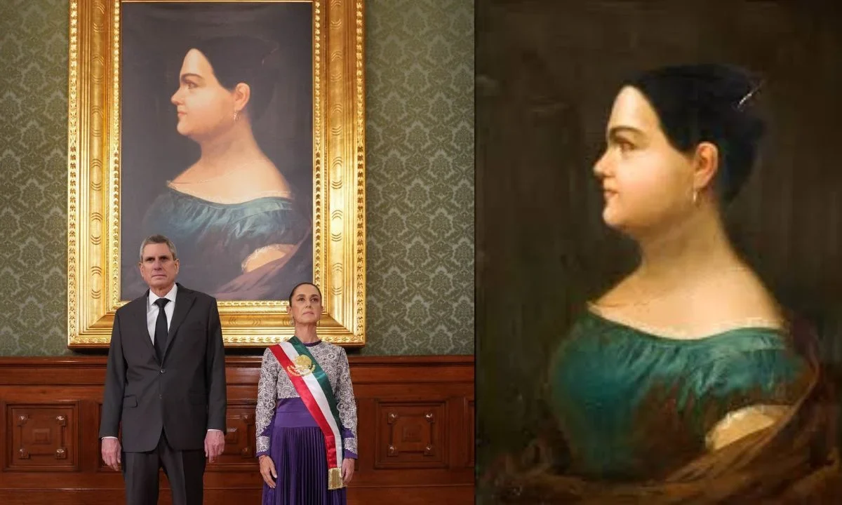 Retrato de Leona Vicario se suma a la galería de Palacio Nacional