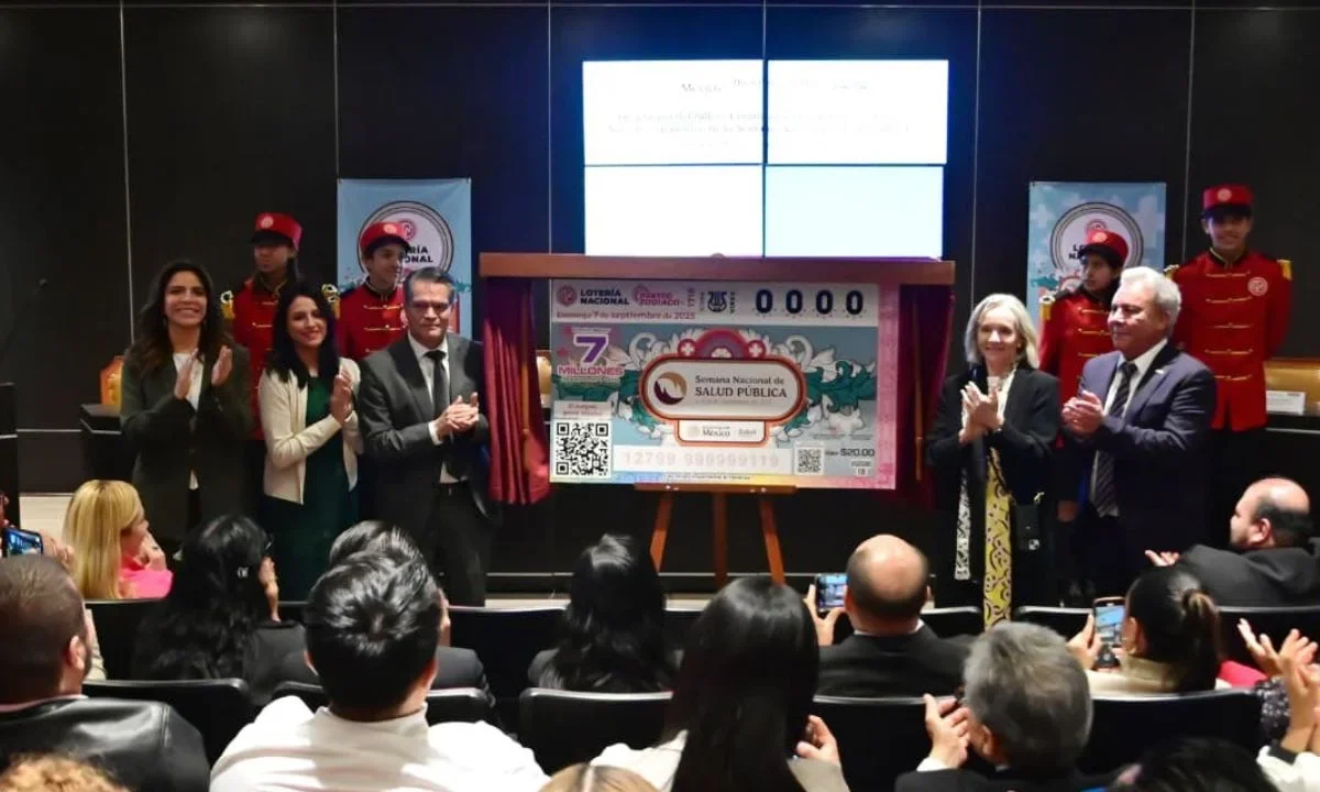 Lotería Nacional y Salud presentan billete por Semana Nacional de Salud PúblicLoteríaa