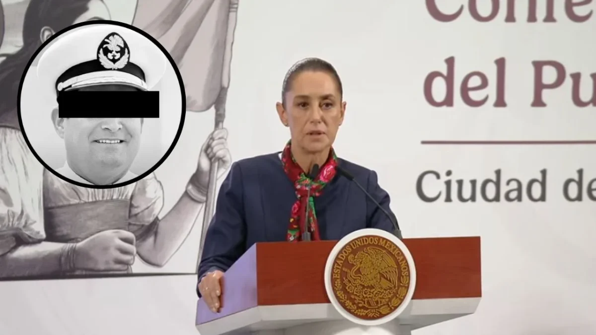 Claudia Sheinbaum resaltó la integridad de la Marina y pidió esperar pruebas antes de vincular al capitán Abraham Pérez Ramírez con huachicol.