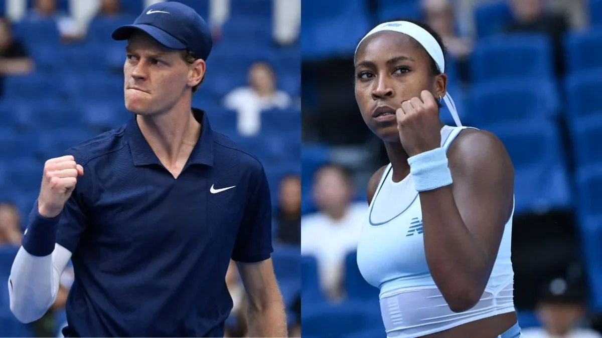 Jannik Sinner y Coco Gauff